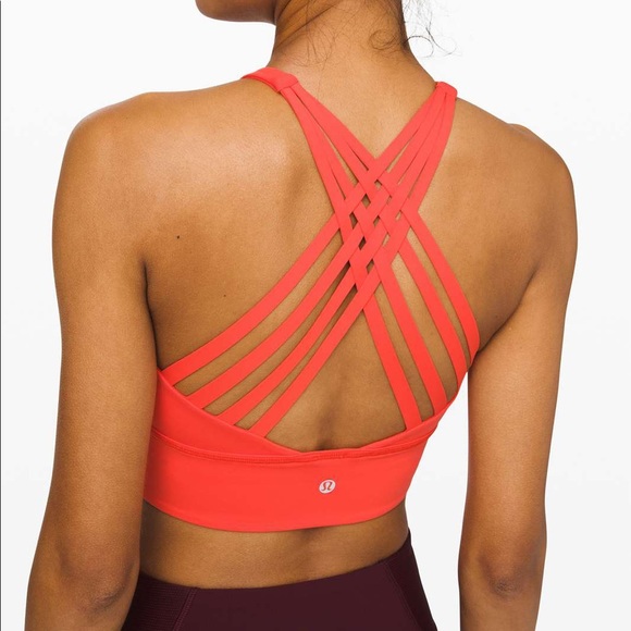 SOLD✖️Lululemon Thermal Red Free to Be Moved High Neck Bra 6 - Picture 5 of 5